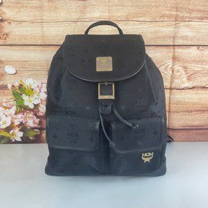 AUTHENTIC MCM Black Backpack